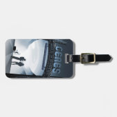 Étiquette À Bagage Retro Space Travel Poster-Nwarf Planet Ceres. (Devant horizontal)