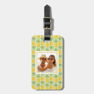 Étiquette À Bagage Rétros ananas de photo faite sur commande