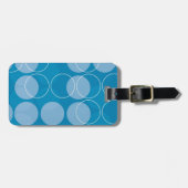 Étiquette À Bagage Rétros cercles (Devant horizontal)