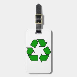 Étiquette À Bagage Réutiliser et recycler