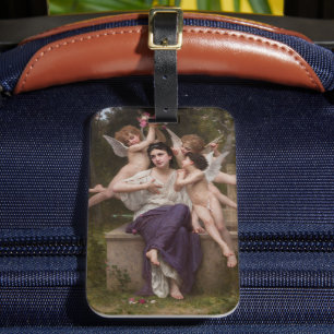 Étiquette À Bagage Rêve de Printemps de Bouguereau