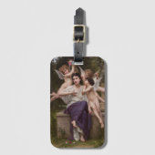 Étiquette À Bagage Rêve de printemps, Dream of Spring par Bouguereau (Devant Vertical)