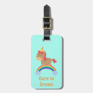 Étiquette À Bagage Rêves de joli cheval pour être humour de licorne