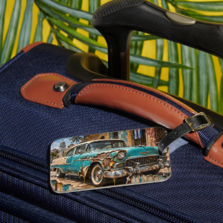 Étiquette À Bagage Rêves de La Havane, Chrome Rouillé