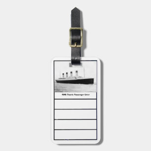 Étiquette À Bagage Revêtement de passager titanique de RMS