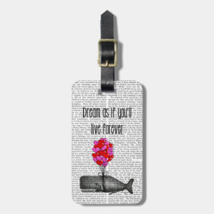 Étiquette À Bagage Rêvez comme si vous vivrez pour toujours