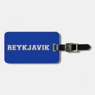 Étiquette À Bagage Reykjavik Islande