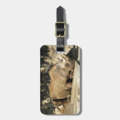 Étiquette À Bagage Rhino couché (Devant Vertical)