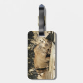 Étiquette À Bagage Rhino couché (Dos Vertical)