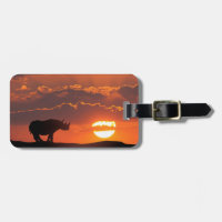 Rhinocéros au coucher du soleil, Masai Mara, Kenya