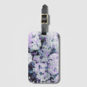 Étiquette À Bagage *~* Rhododendron de Grunge rustique Fleurs Blanc B (Devant Vertical)