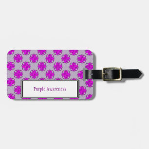 Étiquette À Bagage Ribbon Clover violet Modèle par Kenneth Yoncich