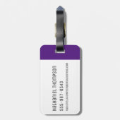 Étiquette À Bagage RICK ET MORTY™| Dub-Dub Lubba (Dos Vertical)