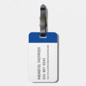 Étiquette À Bagage RICK ET MORTY™| Insigne de brique banana (Dos Vertical)