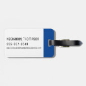 Étiquette À Bagage RICK ET MORTY™| Insigne de brique banana (Dos horizontal)