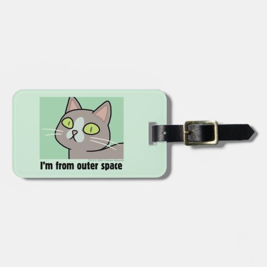 Étiquette À Bagage RICK ET MORTY™| Je viens de l'espace extra-atmosph (Devant horizontal)