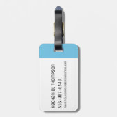 Étiquette À Bagage RICK ET MORTY™| Kirkland M. Meeseeks (Dos Vertical)