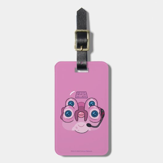ÉTIQUETTE À BAGAGE RICK ET MORTY™| NE PAS DÉVELOPPER MON APP (Devant Vertical)