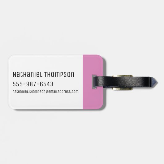 ÉTIQUETTE À BAGAGE RICK ET MORTY™| NE PAS DÉVELOPPER MON APP (Dos horizontal)