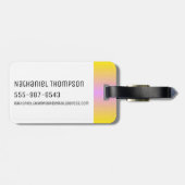 Étiquette À Bagage RICK ET MORTY™| Rainbow M. Meeseeks Motif (Dos horizontal)