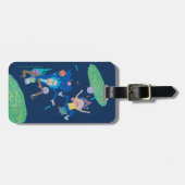 Étiquette À Bagage RICK ET MORTY™| Saut de portail infecté (Devant horizontal)