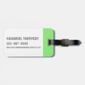 Étiquette À Bagage RICK ET MORTY™| Tomber Dans La Tva Acide (Dos horizontal)