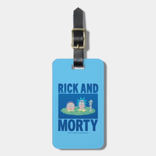Étiquette À Bagage RICK ET MORTY™| Visiter le portail (Devant Vertical)