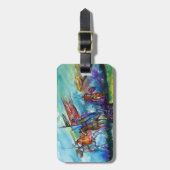 ÉTIQUETTE À BAGAGE RIDERS DANS LE PARC DE LA TEMPÊTE (Devant Vertical)