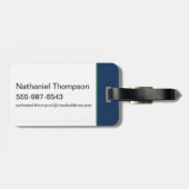 Étiquette À Bagage Rien Ne Vient De Rien - Le Lotus Blanc (Dos horizontal)