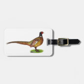 Étiquette À Bagage Ringneck Pheasant Rooster (Devant horizontal)