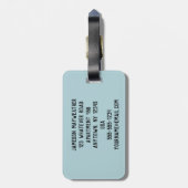 Étiquette À Bagage Rink de hockey sur glace de style débrayé (Dos Vertical)