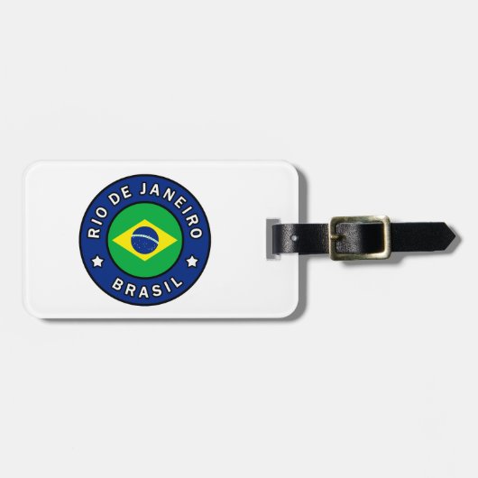 Étiquette À Bagage Rio de Janeiro Brésil (Devant horizontal)