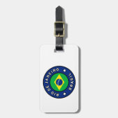 Étiquette À Bagage Rio de Janeiro Brésil (Devant Vertical)