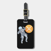 Étiquette À Bagage Ripple XRP Cryptodevise -Astronaute de Crypto (Devant Vertical)