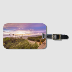 Étiquette À Bagage Rivage et océan calme la Floride de plage de