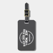 Étiquette À Bagage Rivière Black Creek Mississippi Kayak (Devant Vertical)