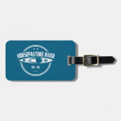 Étiquette À Bagage Rivière Horsepasture Caroline du Nord Kayak (Devant horizontal)