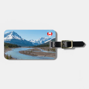 Étiquette À Bagage Rivière le long de Icefields Parkway Highway 93 -