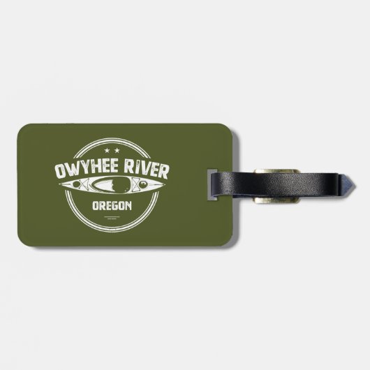 Étiquette À Bagage Rivière Owyhee, Oregon (Dos horizontal)