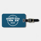 Étiquette À Bagage Rivière Roaring Oregon Kayak (Devant horizontal)