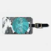 Étiquette À Bagage Rivières| L'Aventure est là (Devant horizontal)