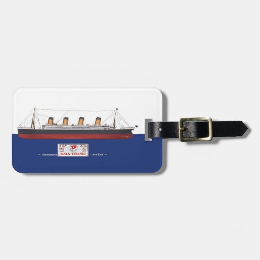 Étiquette À Bagage RMS Titanic (Devant horizontal)