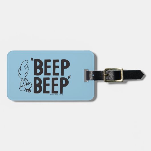 ÉTIQUETTE À BAGAGE ROAD RUNNER™ BEEP!™ (Devant horizontal)