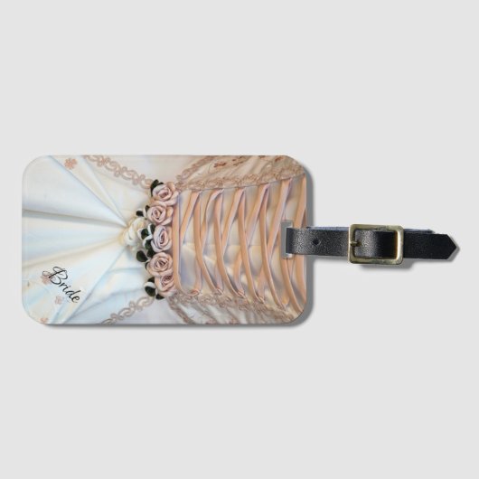 Étiquette À Bagage Robe nuptiale (Devant Horizontal)