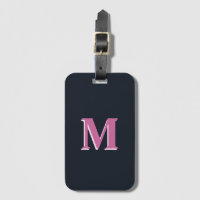 Robe rose marine profonde monogrammed