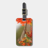 Étiquette À Bagage Robin américain avec Pyracantha Pomme (Devant Vertical)