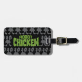 Étiquette À Bagage Robot Chicken Silhouette Pattern (Devant horizontal)