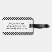 Étiquette À Bagage Roche de crocodiles (Dos horizontal)