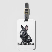Étiquette À Bagage Rock lapin (Devant Vertical)