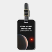 Étiquette À Bagage Rocky Exoplanet Gj 486 B Orbitant Une Étoile Naine (Devant Vertical)